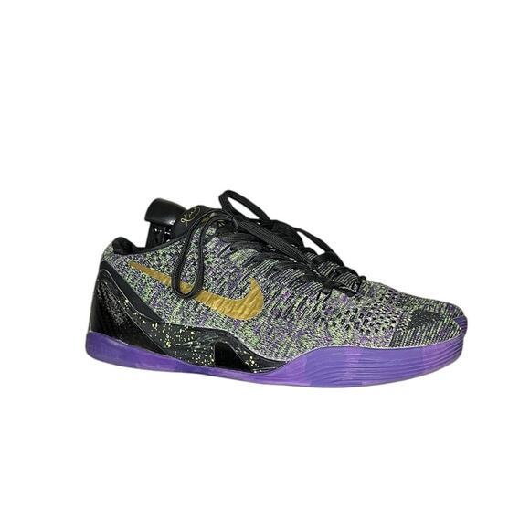 ***SOLD***Nike Kobe 9 Elite Low "Mamba Moment" iD Sneakers Size 8.5 Black Purple - Picture 3 of 6